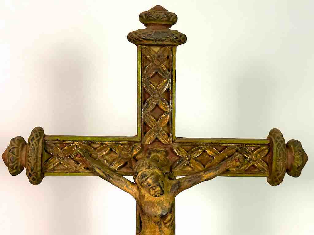 Antique French-Vietnamese Catholic Crucifix