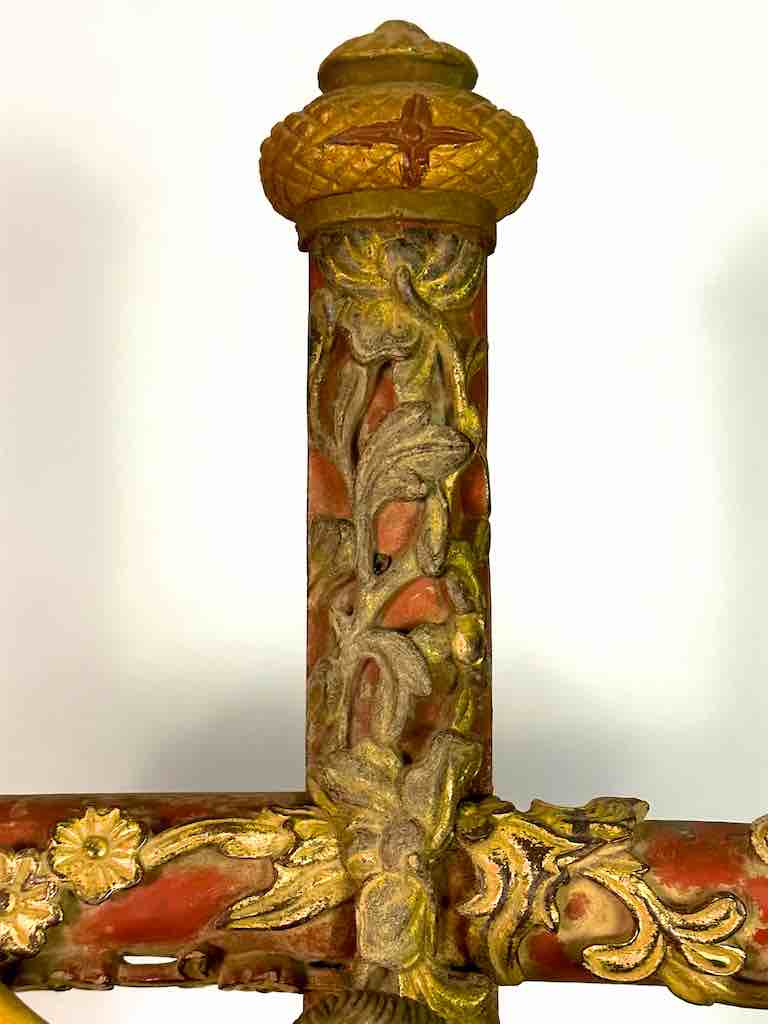 A very Large Antique French-Vietnamese Catholic Crucifix