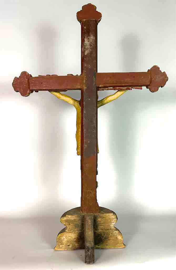A very Large Antique French-Vietnamese Catholic Crucifix