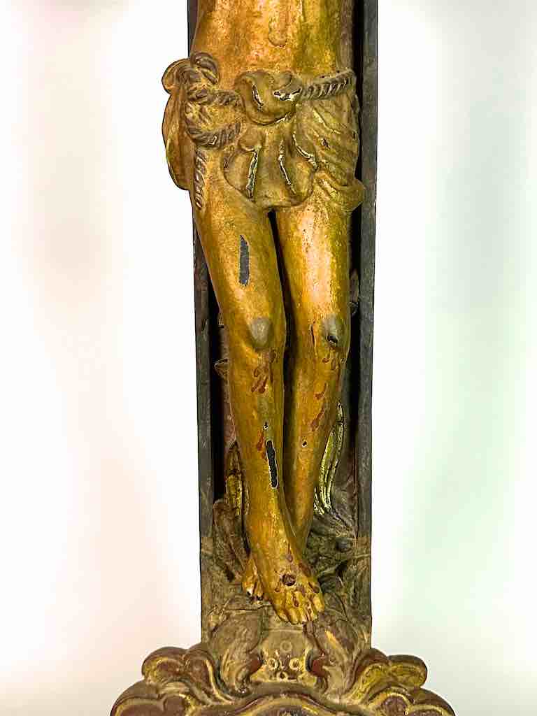 A very Large Antique French-Vietnamese Catholic Crucifix
