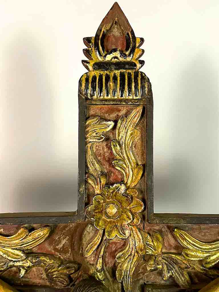 A very Large Antique French-Vietnamese Catholic Crucifix