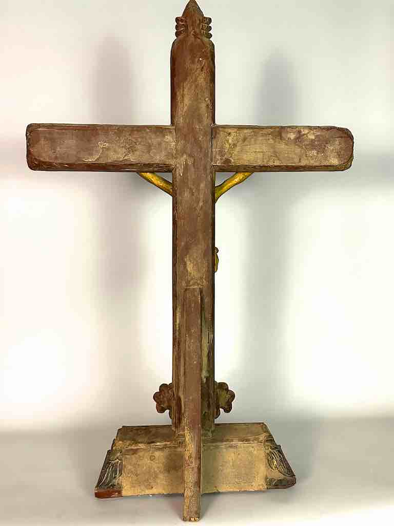 A very Large Antique French-Vietnamese Catholic Crucifix