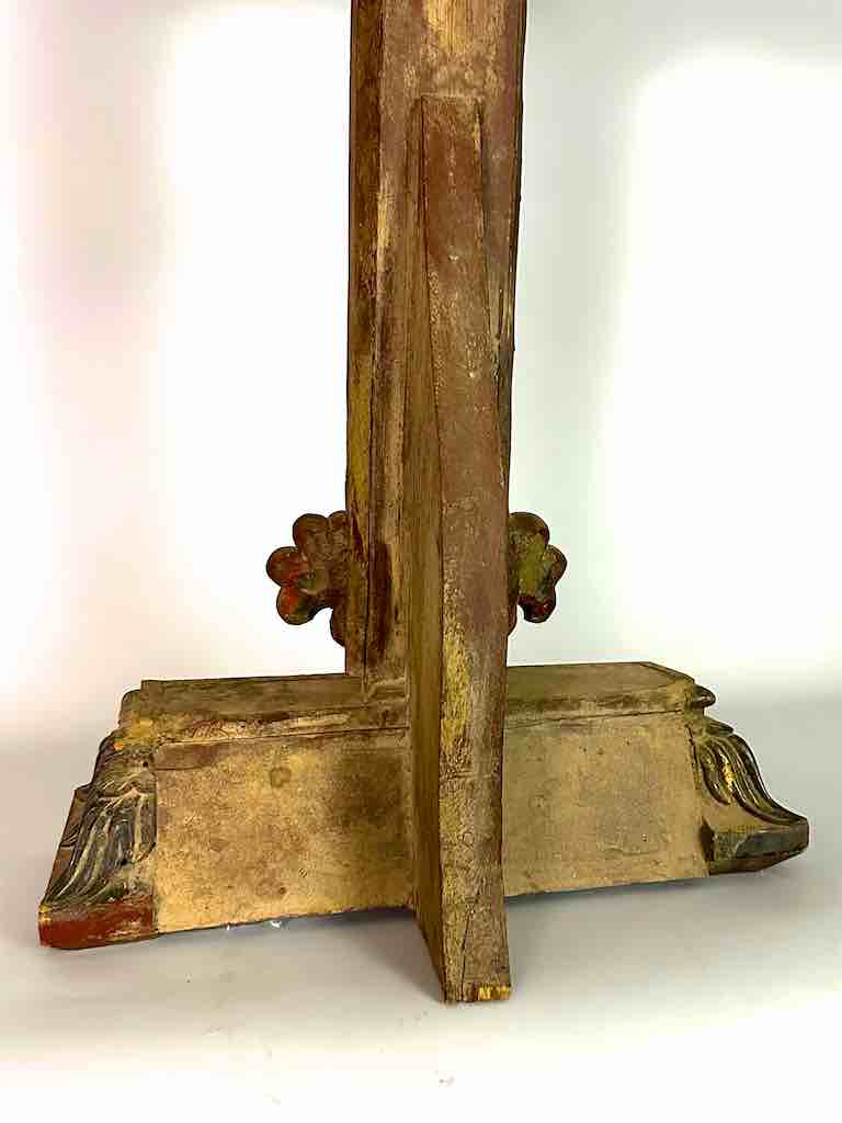 A very Large Antique French-Vietnamese Catholic Crucifix