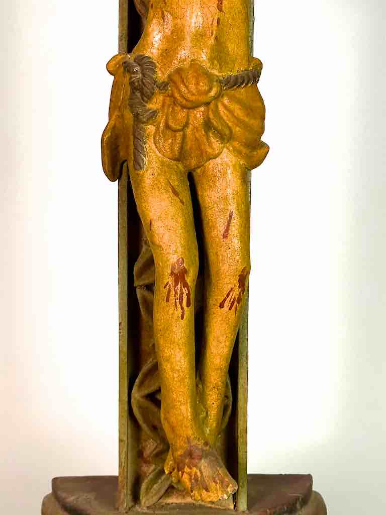 A very Large Antique French-Vietnamese Catholic Crucifix