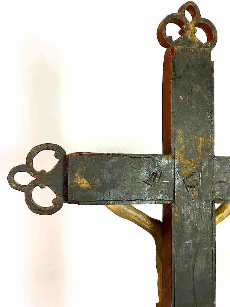 A very Large Antique French-Vietnamese Catholic Crucifix