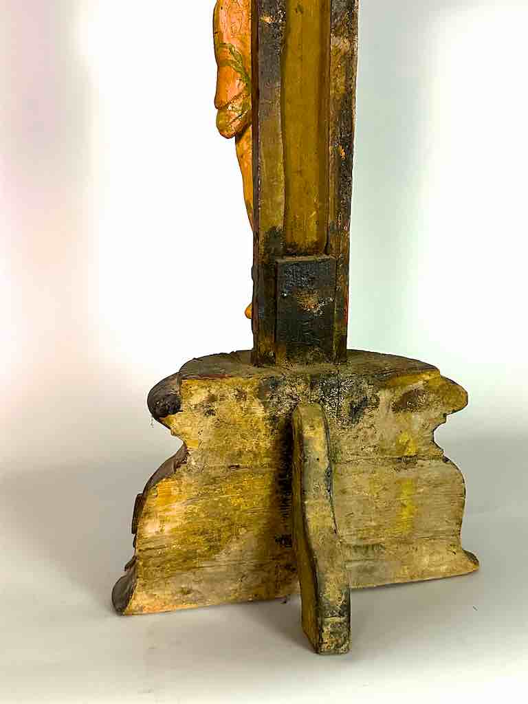 A very Large Antique French-Vietnamese Catholic Crucifix