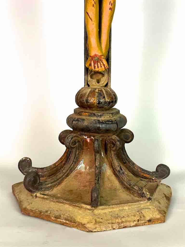 A very Large Antique French-Vietnamese Catholic Crucifix