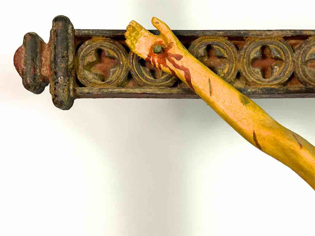 A very Large Antique French-Vietnamese Catholic Crucifix