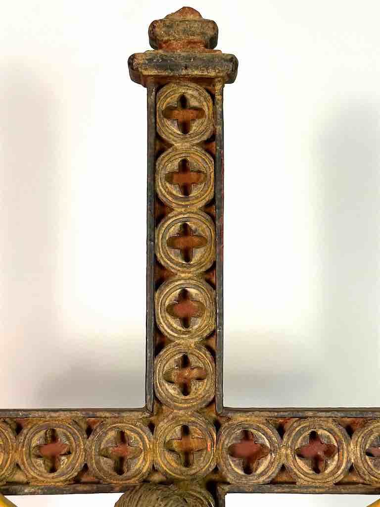 A very Large Antique French-Vietnamese Catholic Crucifix
