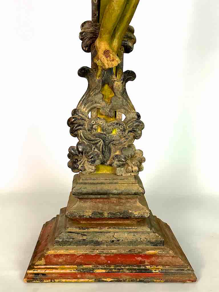 A very Large Antique French-Vietnamese Catholic Crucifix