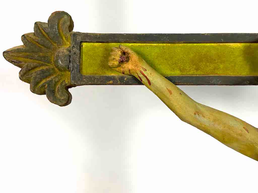 A very Large Antique French-Vietnamese Catholic Crucifix