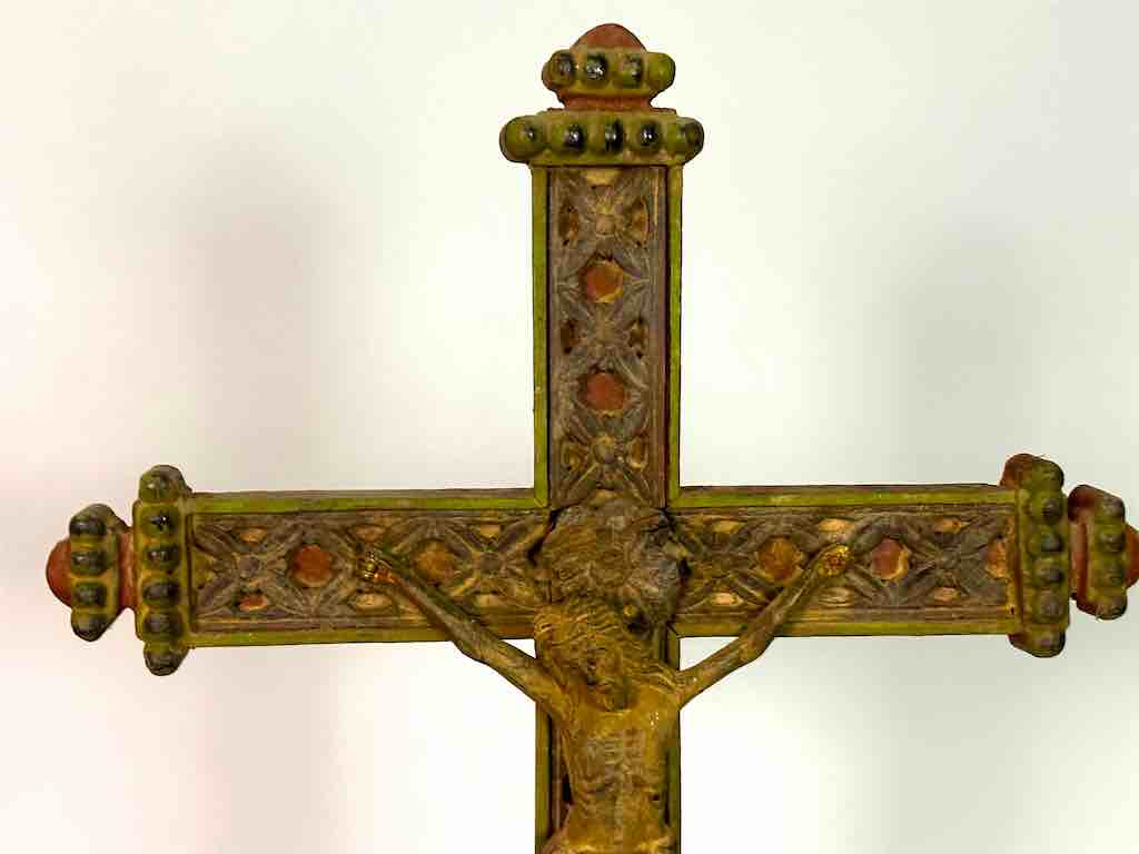 Antique French-Vietnamese Catholic Crucifix