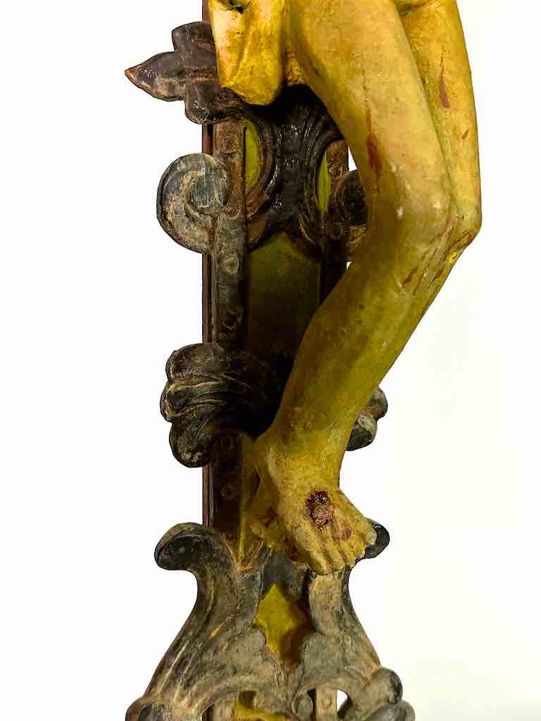A very Large Antique French-Vietnamese Catholic Crucifix
