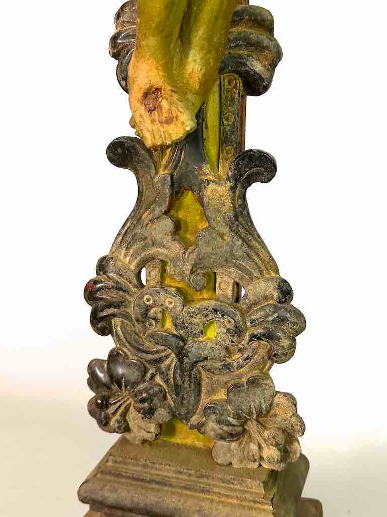 A very Large Antique French-Vietnamese Catholic Crucifix