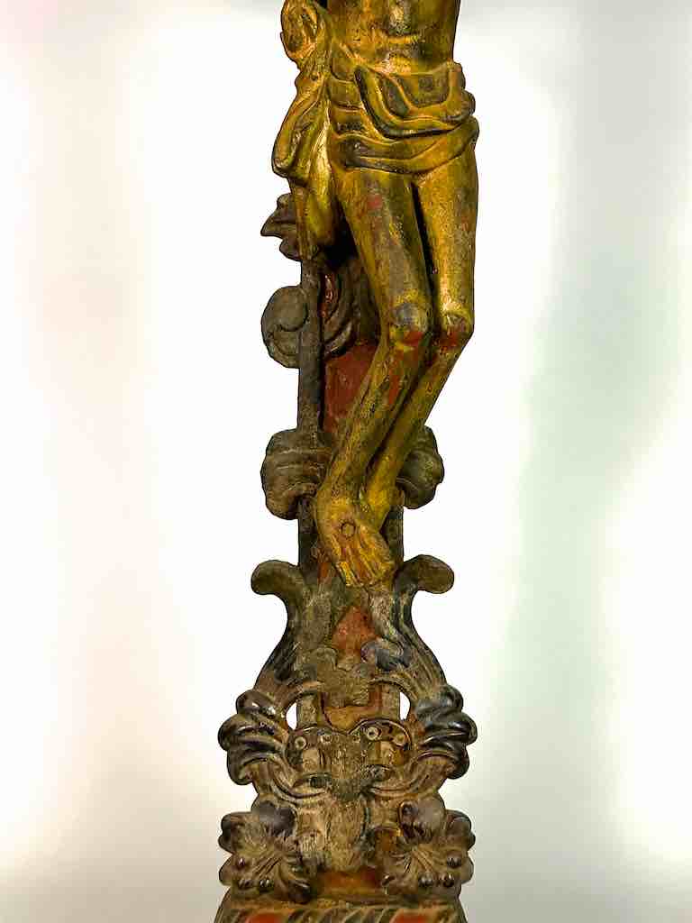 A very Large Antique French-Vietnamese Catholic Crucifix