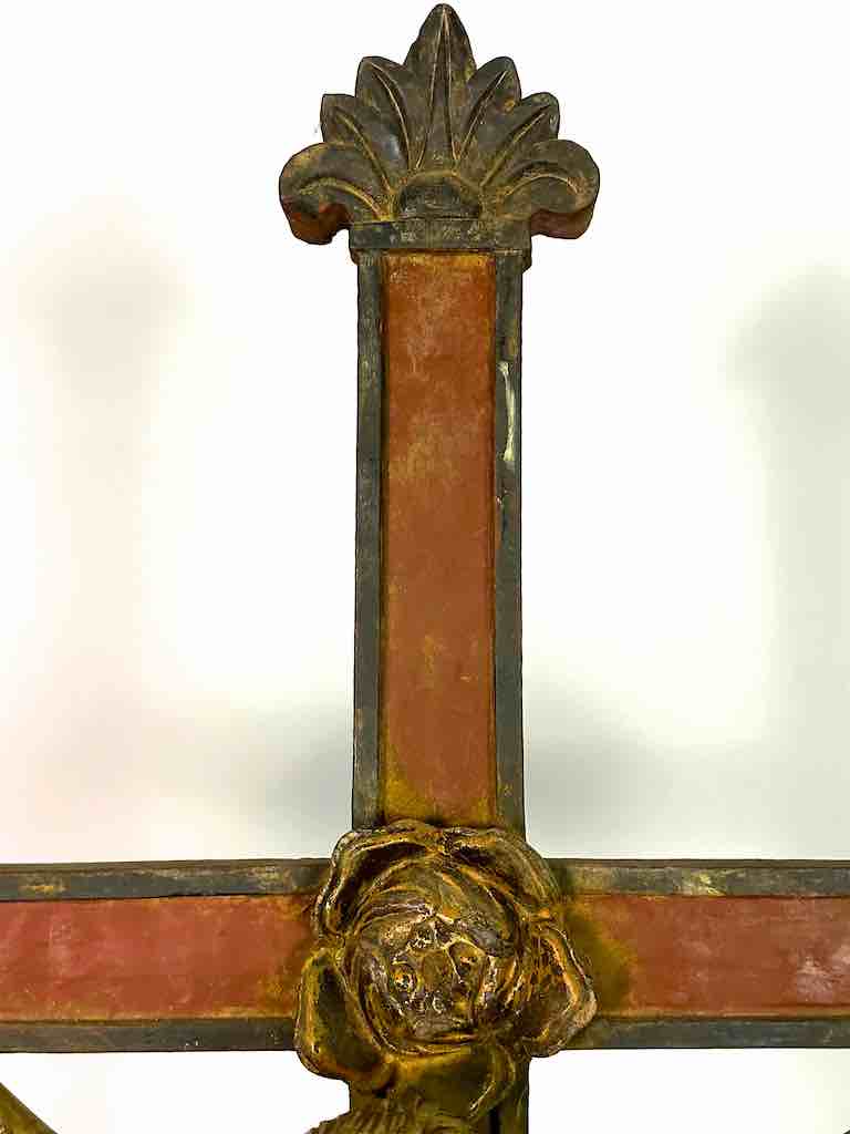 A very Large Antique French-Vietnamese Catholic Crucifix