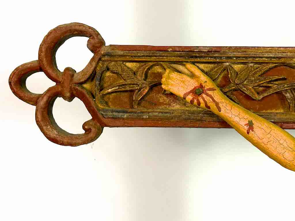 A very Large Antique French-Vietnamese Catholic Crucifix