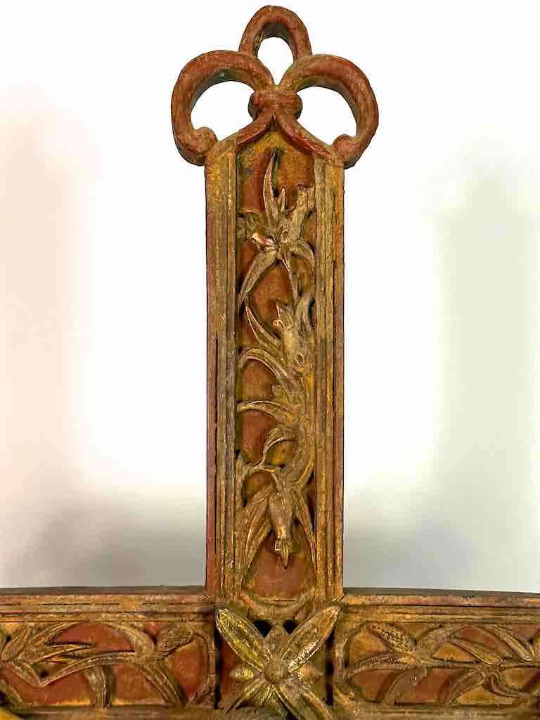 A very Large Antique French-Vietnamese Catholic Crucifix