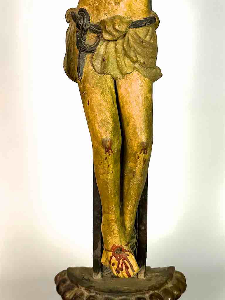 A very Large Antique French-Vietnamese Catholic Crucifix