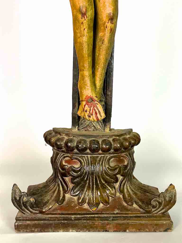 A very Large Antique French-Vietnamese Catholic Crucifix