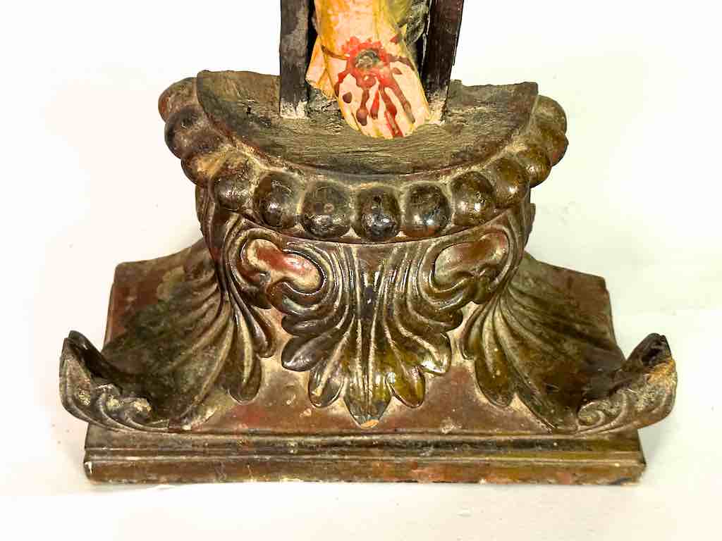 A very Large Antique French-Vietnamese Catholic Crucifix