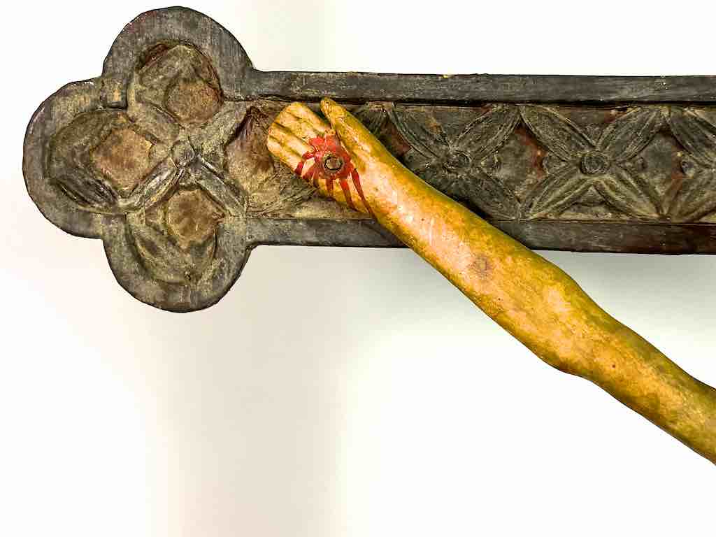 A very Large Antique French-Vietnamese Catholic Crucifix