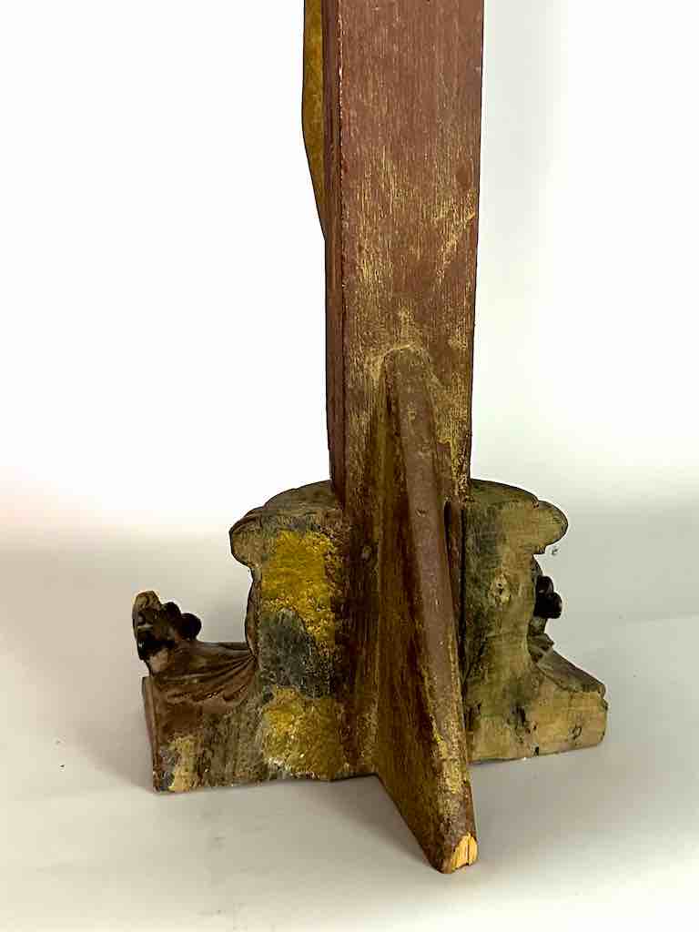 A very Large Antique French-Vietnamese Catholic Crucifix