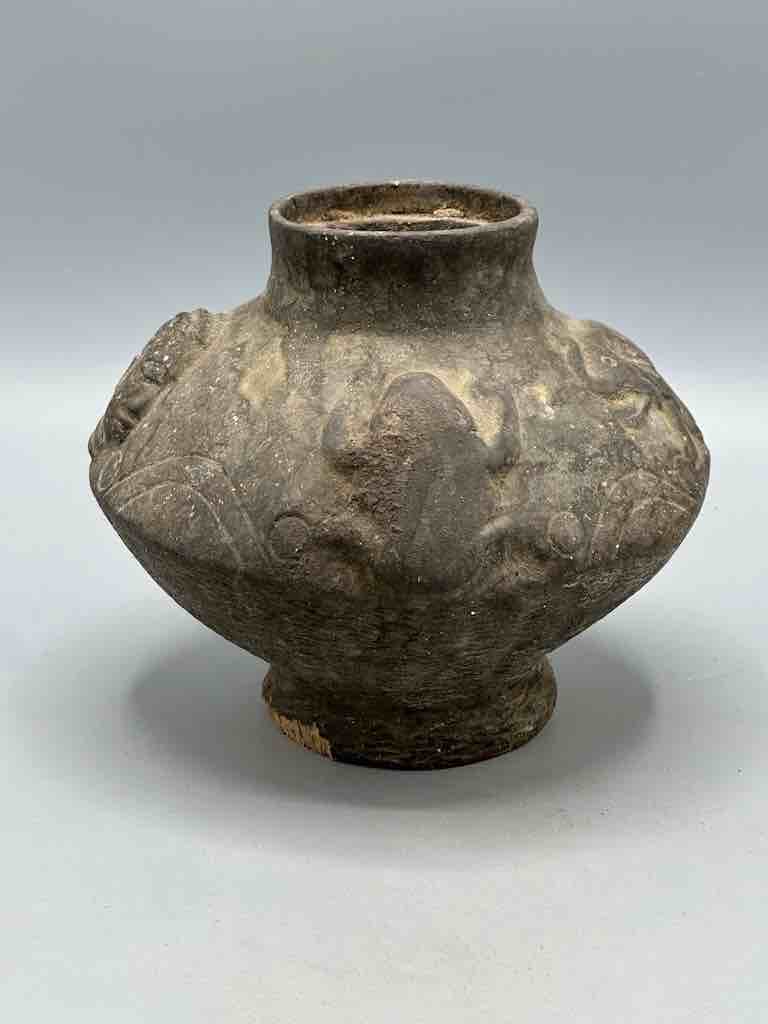 Vintage Very Old Small Wooden Baule Vessel from Ivory Coast, Africa | 5"