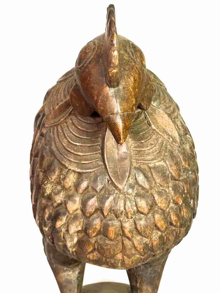 Large Wooden Chicken Figure | Ivory Coast, Africa
