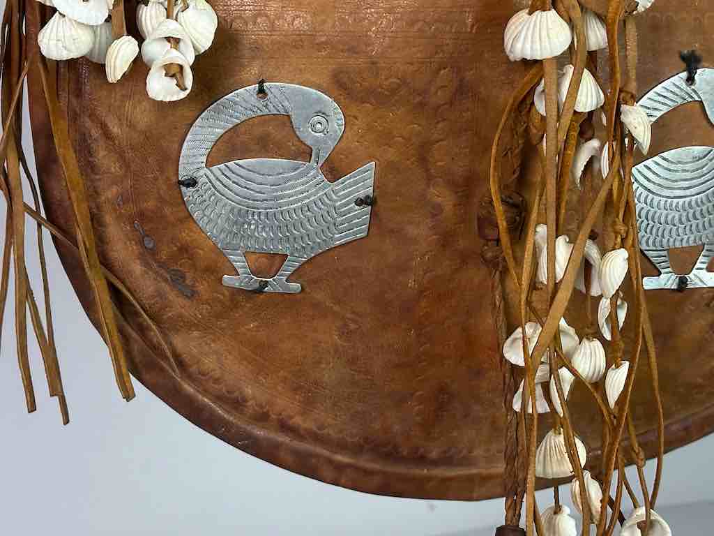 Large Contemporary Brown or Black Leather Handbag