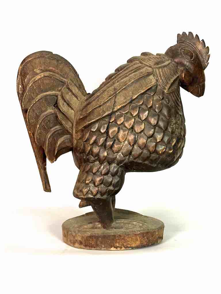 Large Wooden Chicken Figure | Ivory Coast, Africa
