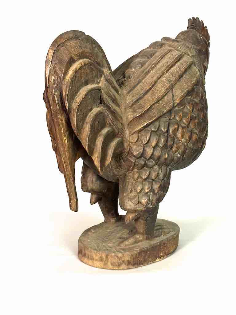 Large Wooden Chicken Figure | Ivory Coast, Africa