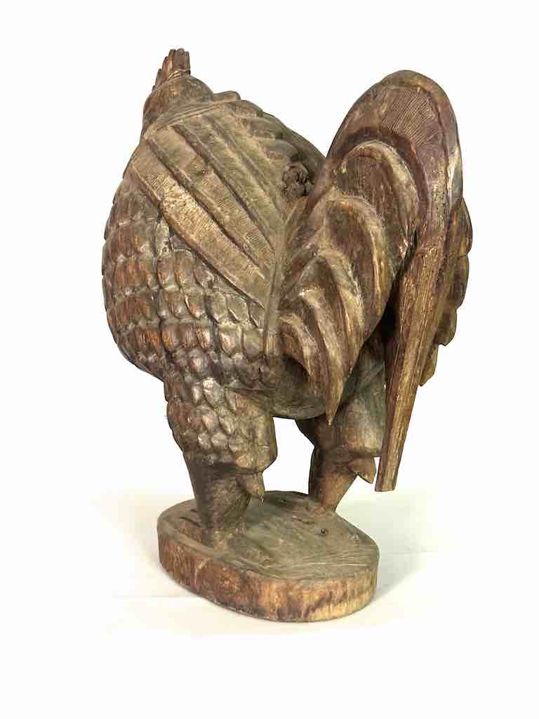 Large Wooden Chicken Figure | Ivory Coast, Africa