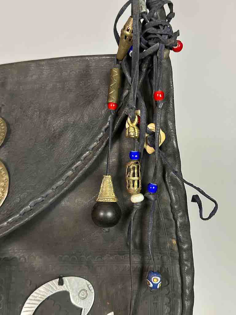 Large Contemporary Brown or Black Leather Handbag