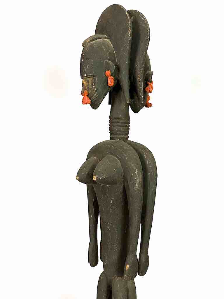 Bamana Back to Back Women Janus Statue - Mali