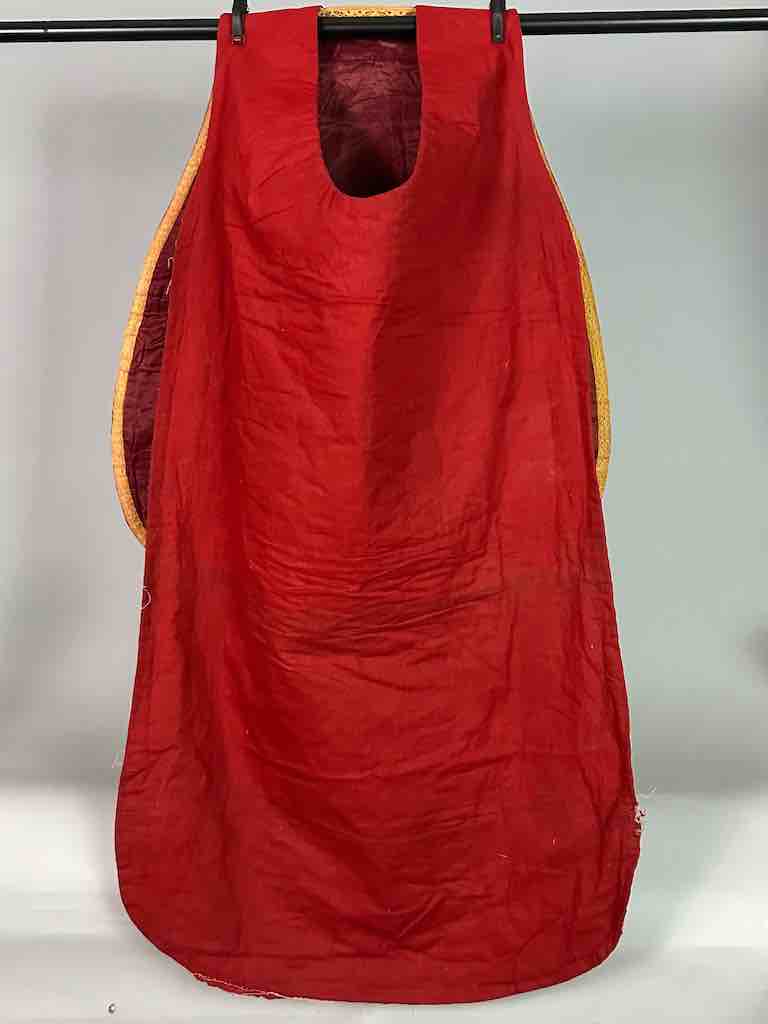 Antique Vietnamese Catholic IHS Design Chasuble Authentic Ecclesiastical Garment