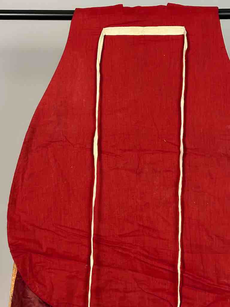 Antique Vietnamese Catholic IHS Design Chasuble Authentic Ecclesiastical Garment