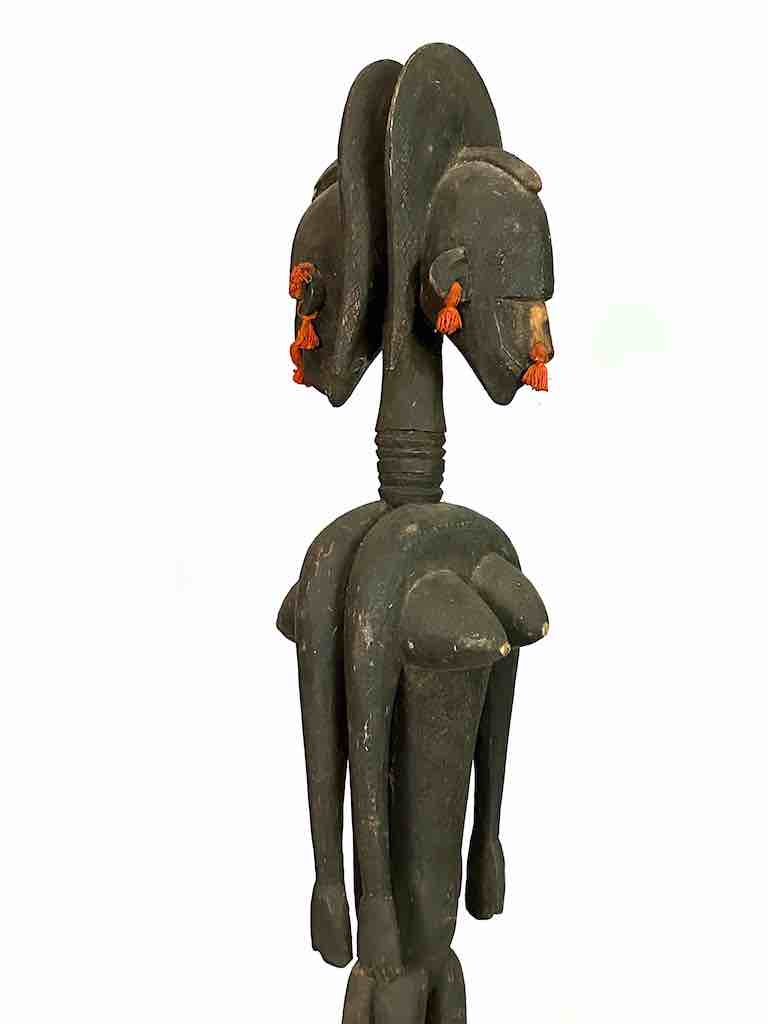 Bamana Back to Back Women Janus Statue - Mali