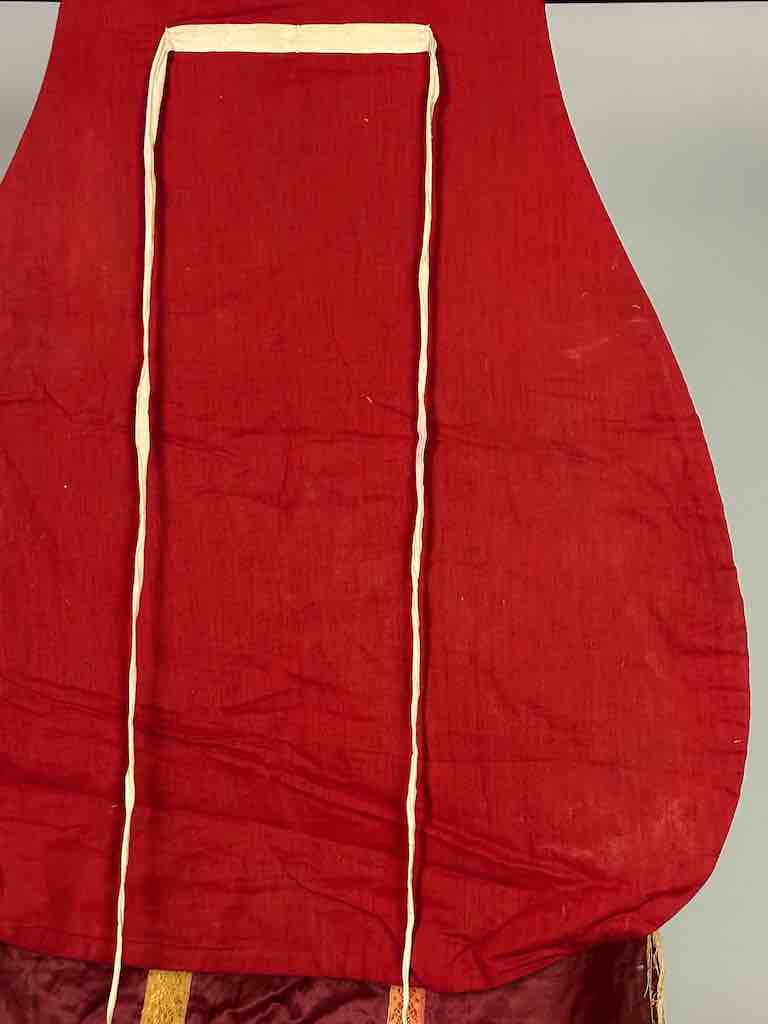 Antique Vietnamese Catholic IHS Design Chasuble Authentic Ecclesiastical Garment