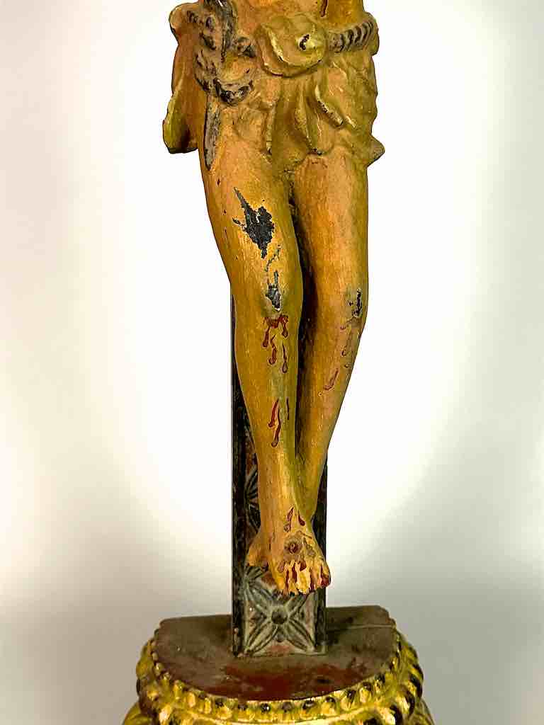 A very Large Antique French-Vietnamese Catholic Crucifix