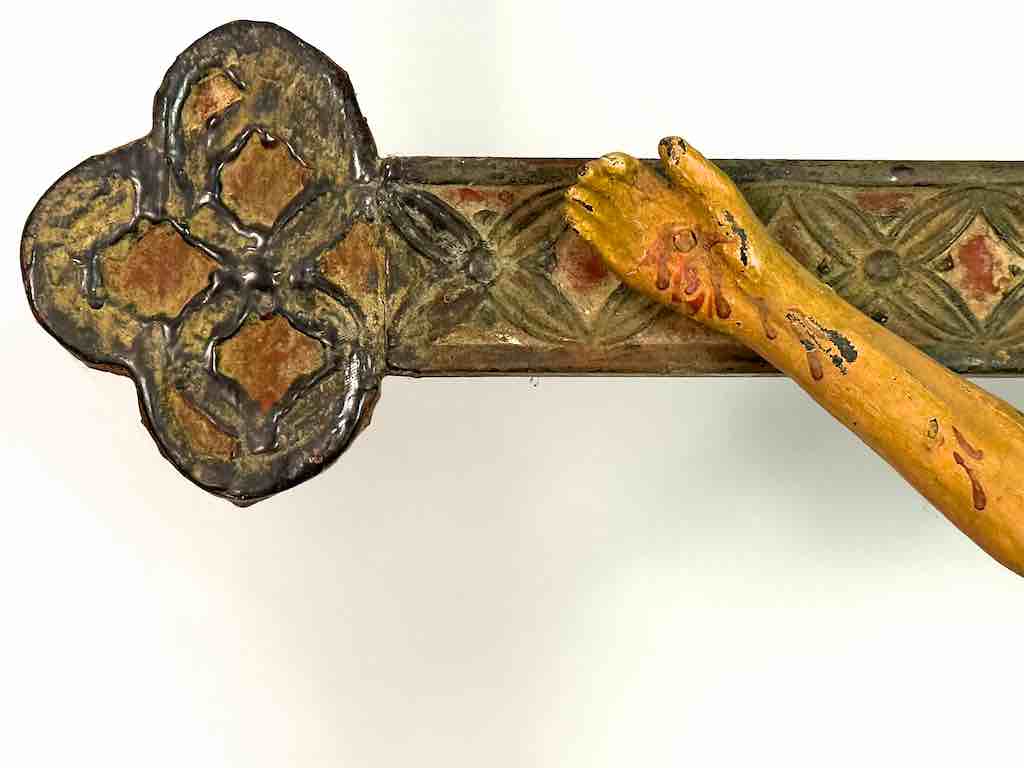 A very Large Antique French-Vietnamese Catholic Crucifix