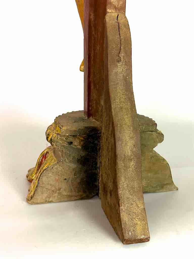 A very Large Antique French-Vietnamese Catholic Crucifix