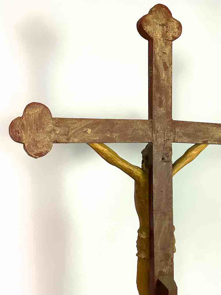 A very Large Antique French-Vietnamese Catholic Crucifix