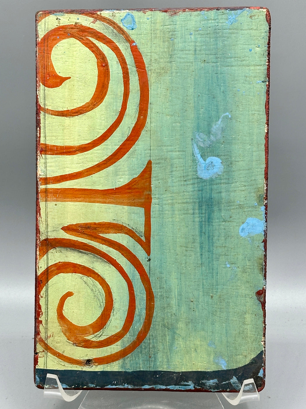 Original Small Beauty Salon Sign Painting on Wood from Benin