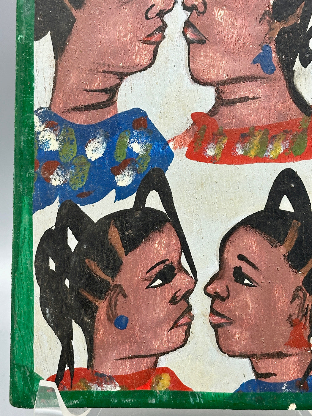 Original Small Beauty Salon Sign Painting on Wood from Benin