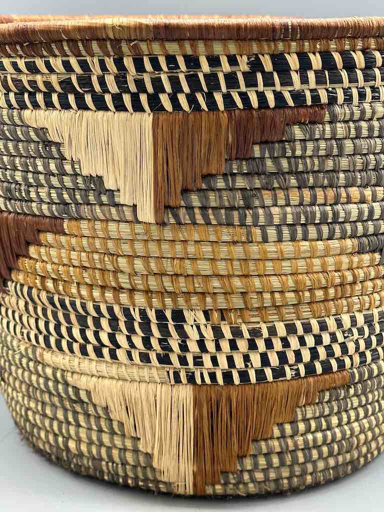 Large flared-top Batwa basket