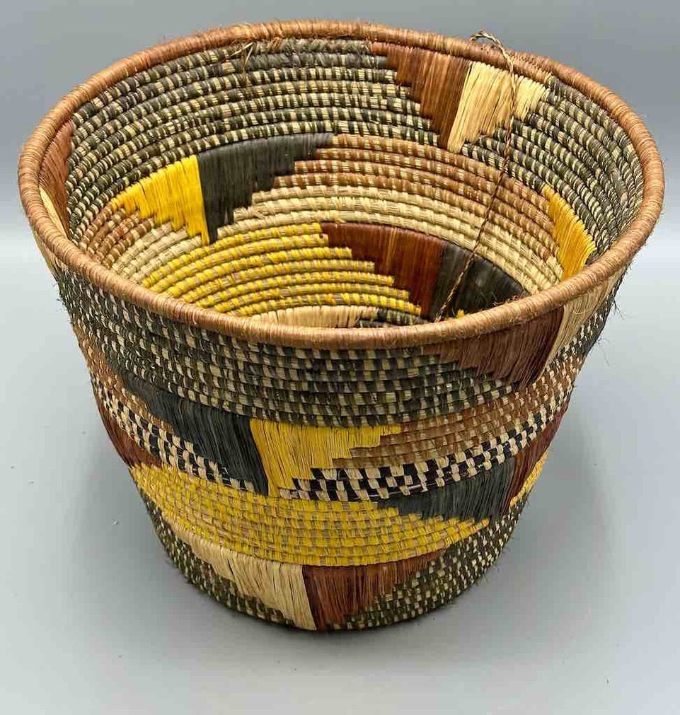 Large flared-top Batwa basket