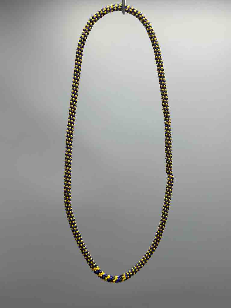 Colorful Patterned Fully Beaded Necklace Choker - Togo