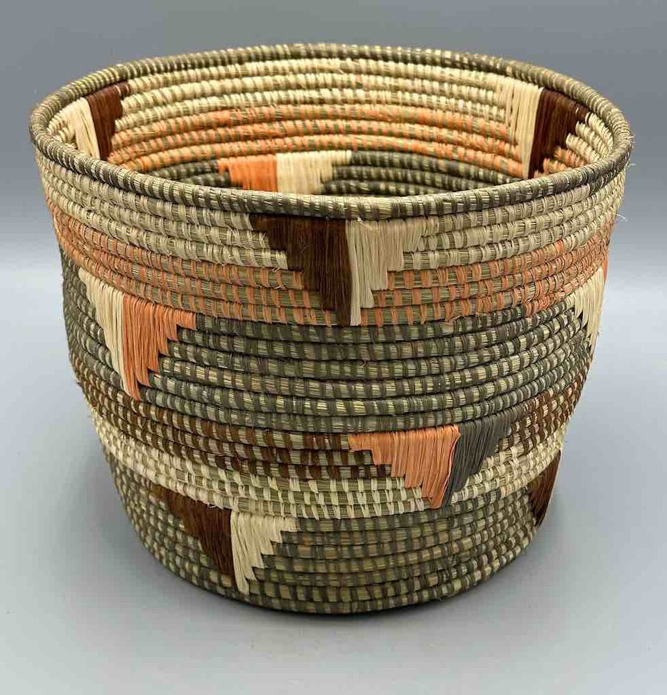 Large flared-top Batwa basket