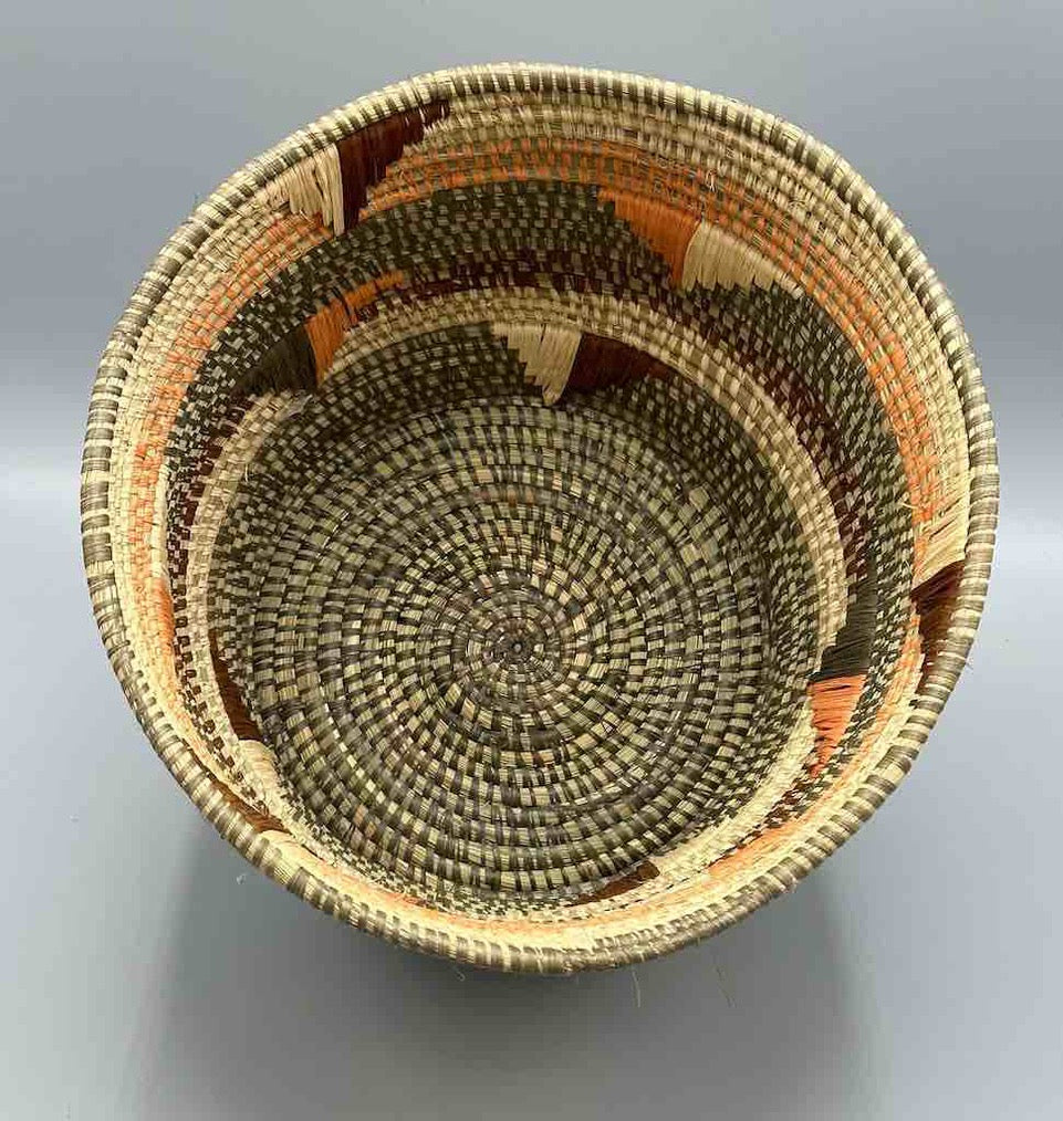 Large flared-top Batwa basket